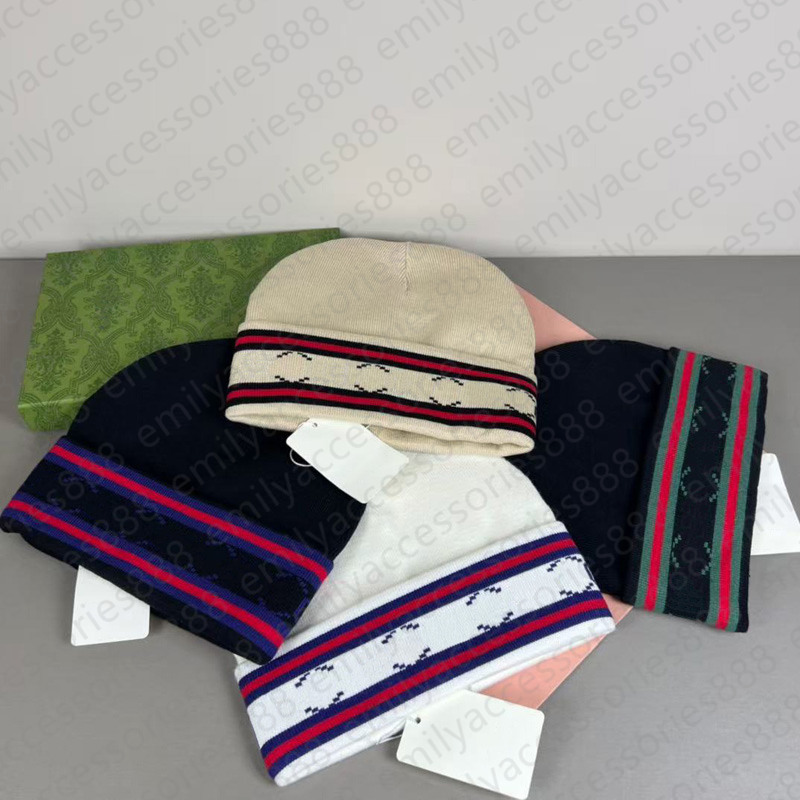 Wholesale designer beanie bonnet hat knit beanie winter woolen skull cap man woman chunky knitted thick warm beanies hats unisex ski outdoor beanies