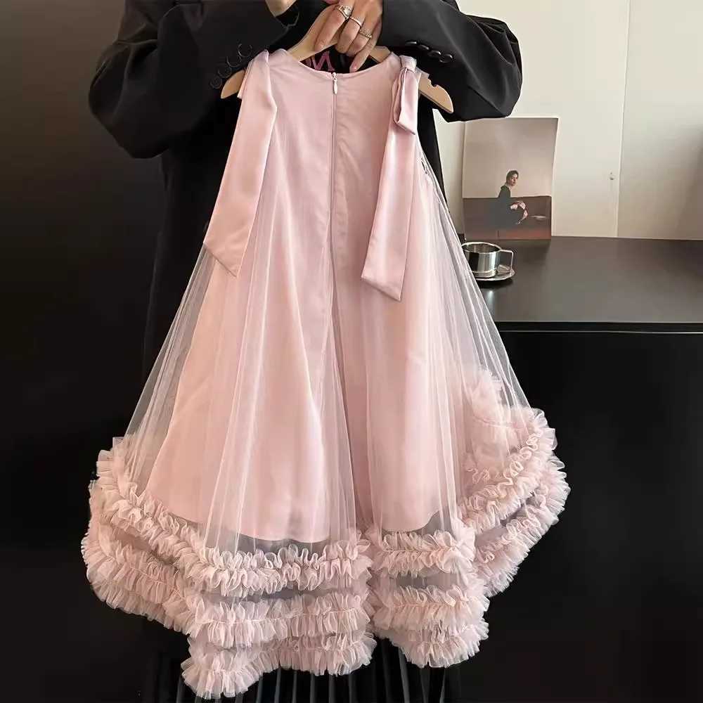 Summer Girl Party Dress Bridesmaid Girls Dress Vestido Pink Wedding Princess Prom Kids Party Dresses For Girls Birthday Costum Z250926