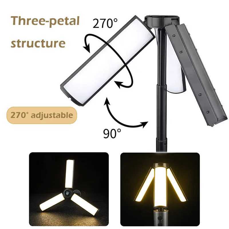 Multifunctional Camping Light 2 in 1 USB Rechargeable Camping LanternFlashlight with Hook Outdoor Emergency Camping Lamp C250925