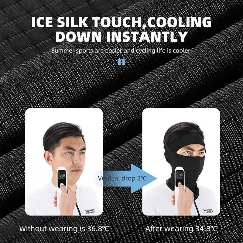 WEST BIKING Sun Protection Balaclava Cycling Mask AntiUV Men Women Full Face Bicycle Motorcycle Running Cooling Sport Headgear Z250926