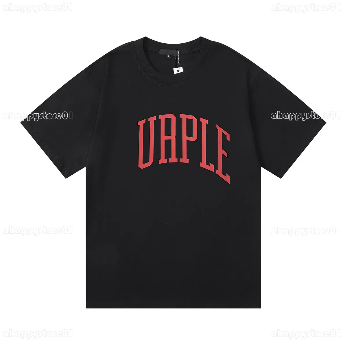 Purple Shirt Classic Graffiti Print Letter Short Sleeve Tops Y2k Clothes Men Women Designer Oversized Casual Loose Round Neck Brands Tshirt 30c