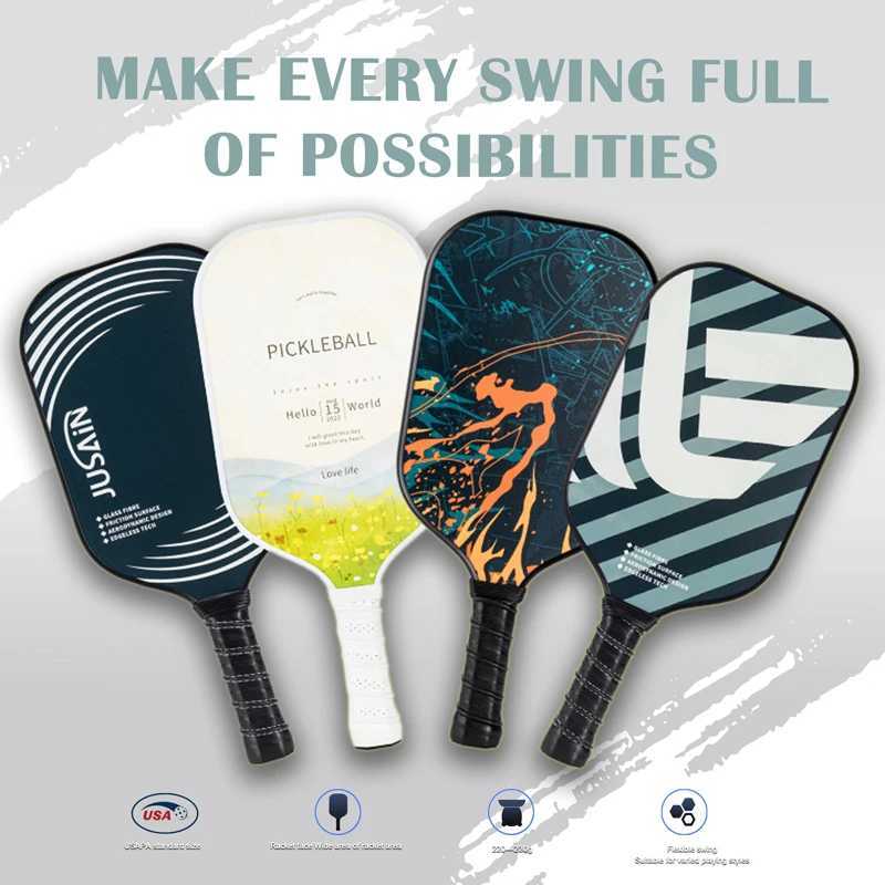 New Pickleball racket Offensive Pickleball Paddle Glass fiber professional grade beach tennis racket J250926