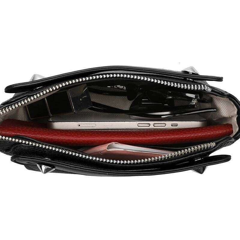 Fashion Solid Color Genuine Women Shoulder Crossbody Bag Cow Leather Female Handbags Brand Casual Tote Sac A Main