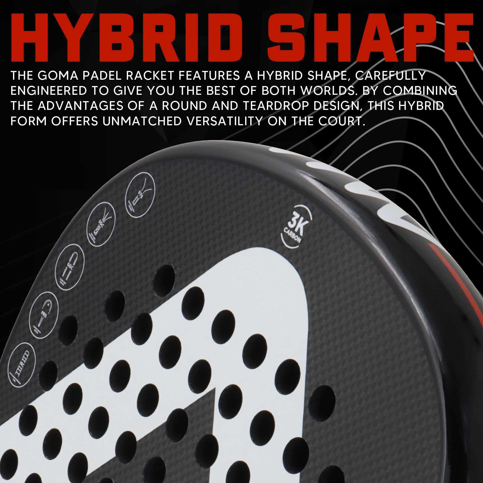 AMASPORT Padel Tennis Racquet with AntiVibration System for Paddle Racket Providing Smoother Experience For Highlevel Player J250926