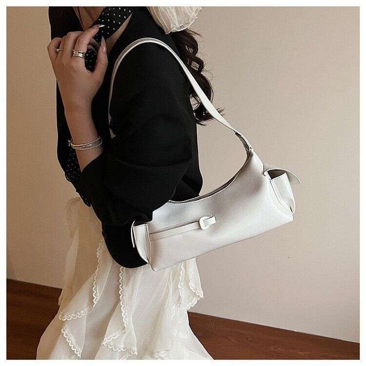 Korean Style Underarm Crescent For Women New Fashion Versatile Double Pocket Large Capacity Shoulder Bag