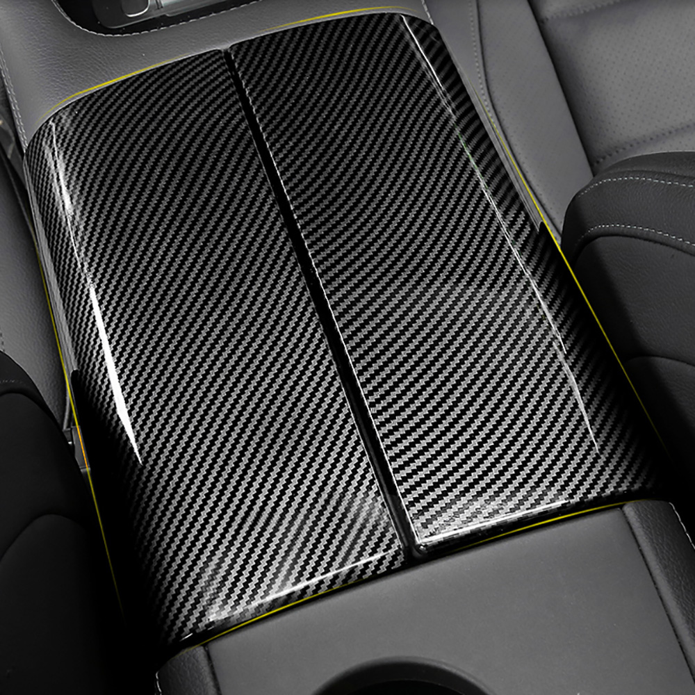 Car Center Console Armrest Box Cover Trim Carbon Fiber Protector for Mercedes Benz GLS X167 GLE W167 GLE53 Coupe C167 450 350 63 53 AMG Interior Acces