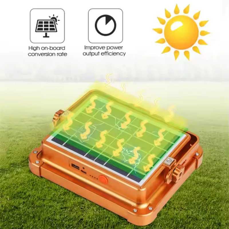 Outdoor solar light LED charging lighting stall night market lights power failure emergency portable wireless camping lights C250925