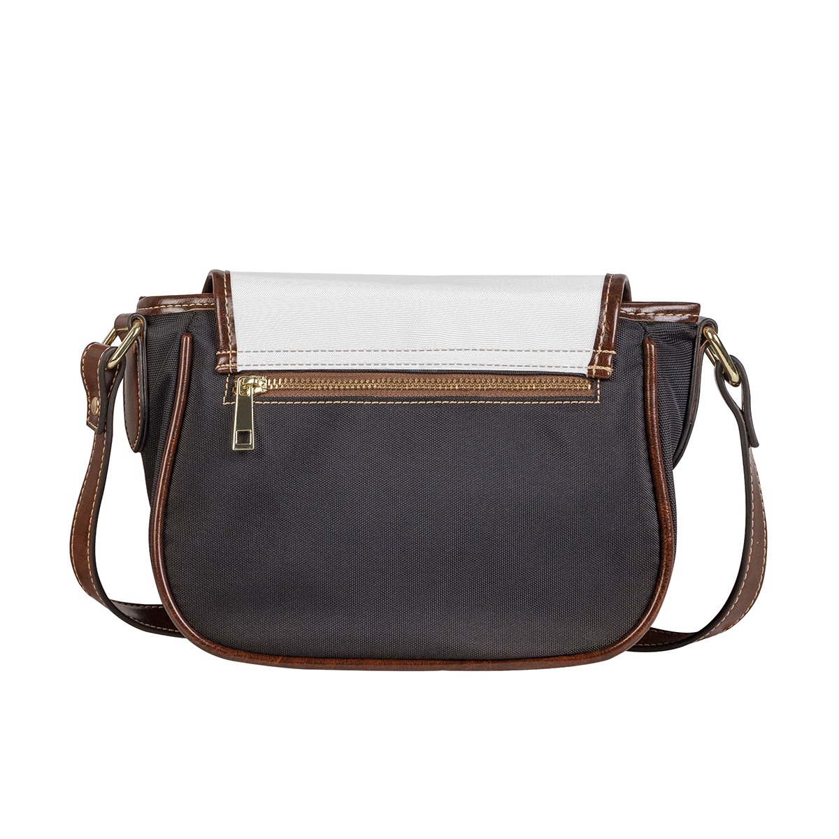 DHgatepod Tambourine Style Shoulder Bag - Fashionable PU & Canvas Tote with Adjustable Strap, 13.3" Laptop Compatible for Commute & Shopping