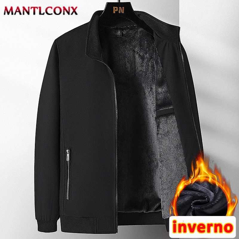 Luxury Mens Winter Coats Business Casual Thicken Inner Mens Winter Jacket Fleece Inner Parkas Man Thermal Warm Outerwear L3XL W250926