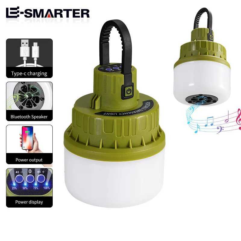 Portable Camping lighting Flashlight Wireless Bluetooth Speaker Power Bank USB TypeC Charging Outdoor Hiking Lantern C250925