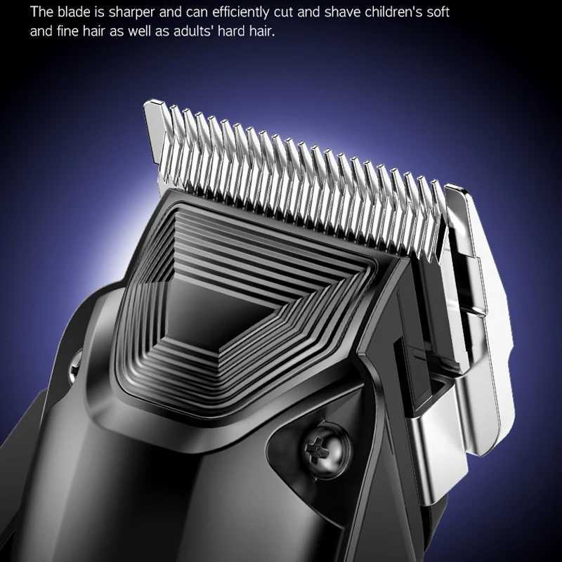 Kemei Mens Hair Clipper Electric Professional Cordless Hair Trimmer USB Rechargeable Hair Clippers With LCD Display KM2272 R250926