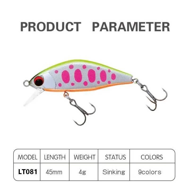 TSUYOKI Japanese Fishing Lure Mini Minnow Lure For Bass Trout Jerkbaits Wobbr Micro Sinking Bait Ima issen 45s W250926