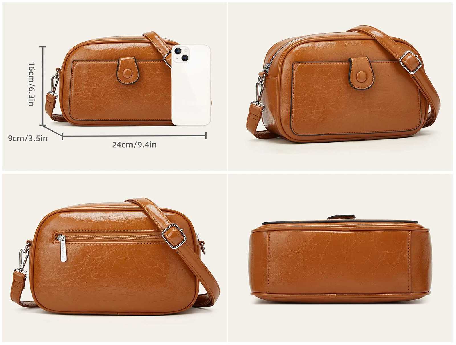 Vintage Bags for Woman Small Square Bag 2025 Faux Leather Shoulder Bags Women Coffee Brown Black Crossbody Bags Ladies Retro New Z250926