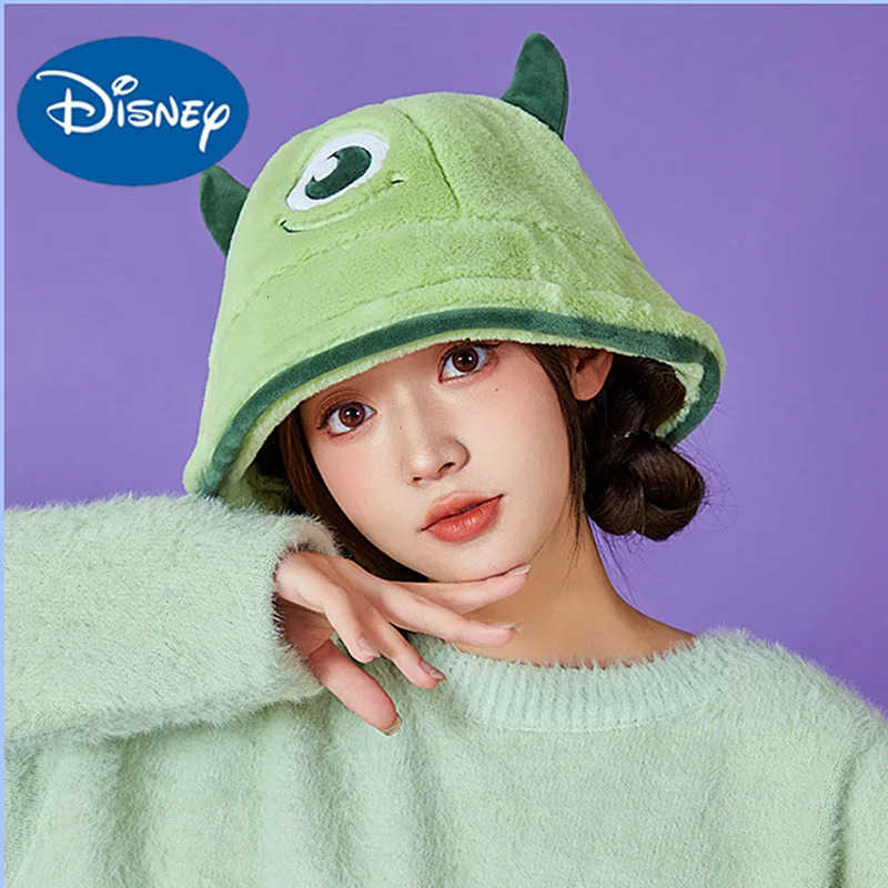 Disney winter warm bigeyed hat plush fisherman hat autumn and winter coldproof thickened small fresh cute basin hat warm hat H250926