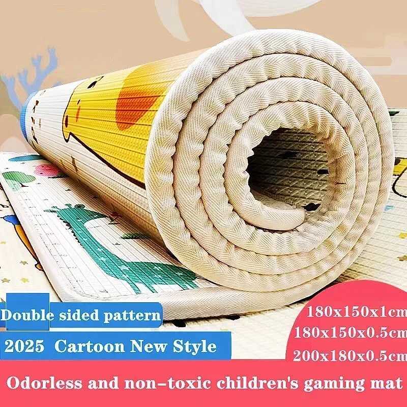 Large Size New Thick Baby Crawling Play Mats Environmentally Friendly Folding Mat Carpet Play Mat for Childrens Safety Rug Gift C250926