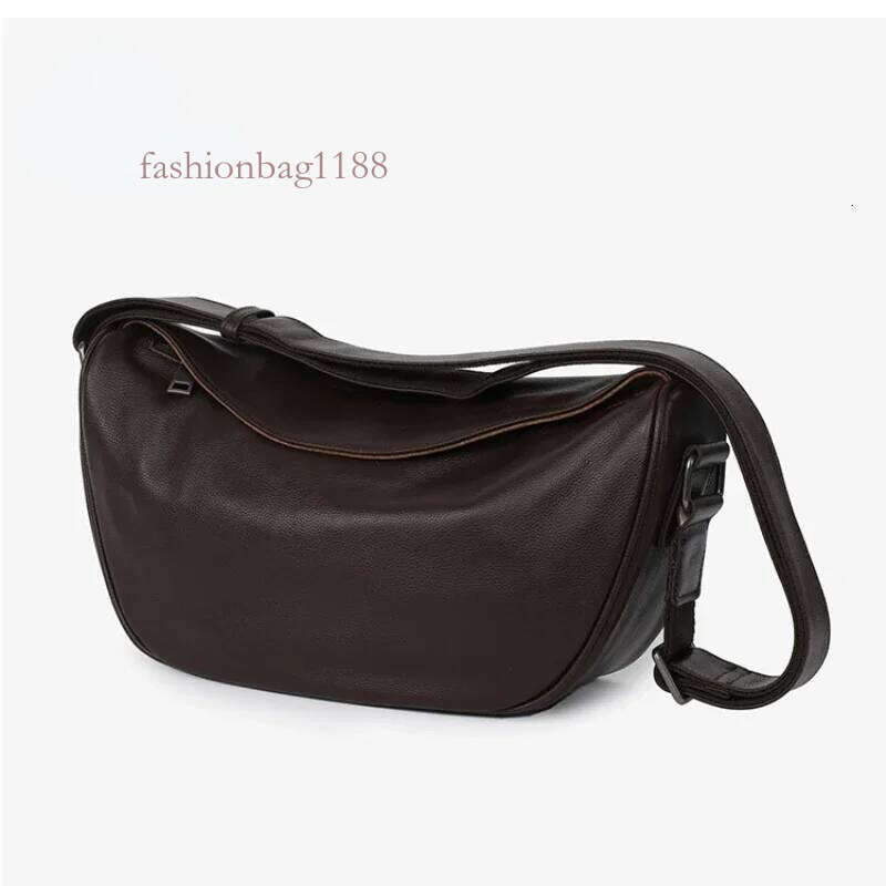 High Quality Genuine Leather Crossbody Handbag for Women, Large Capacity Shoulder Bag, Cowhide Retro Fashion Saddle Bag