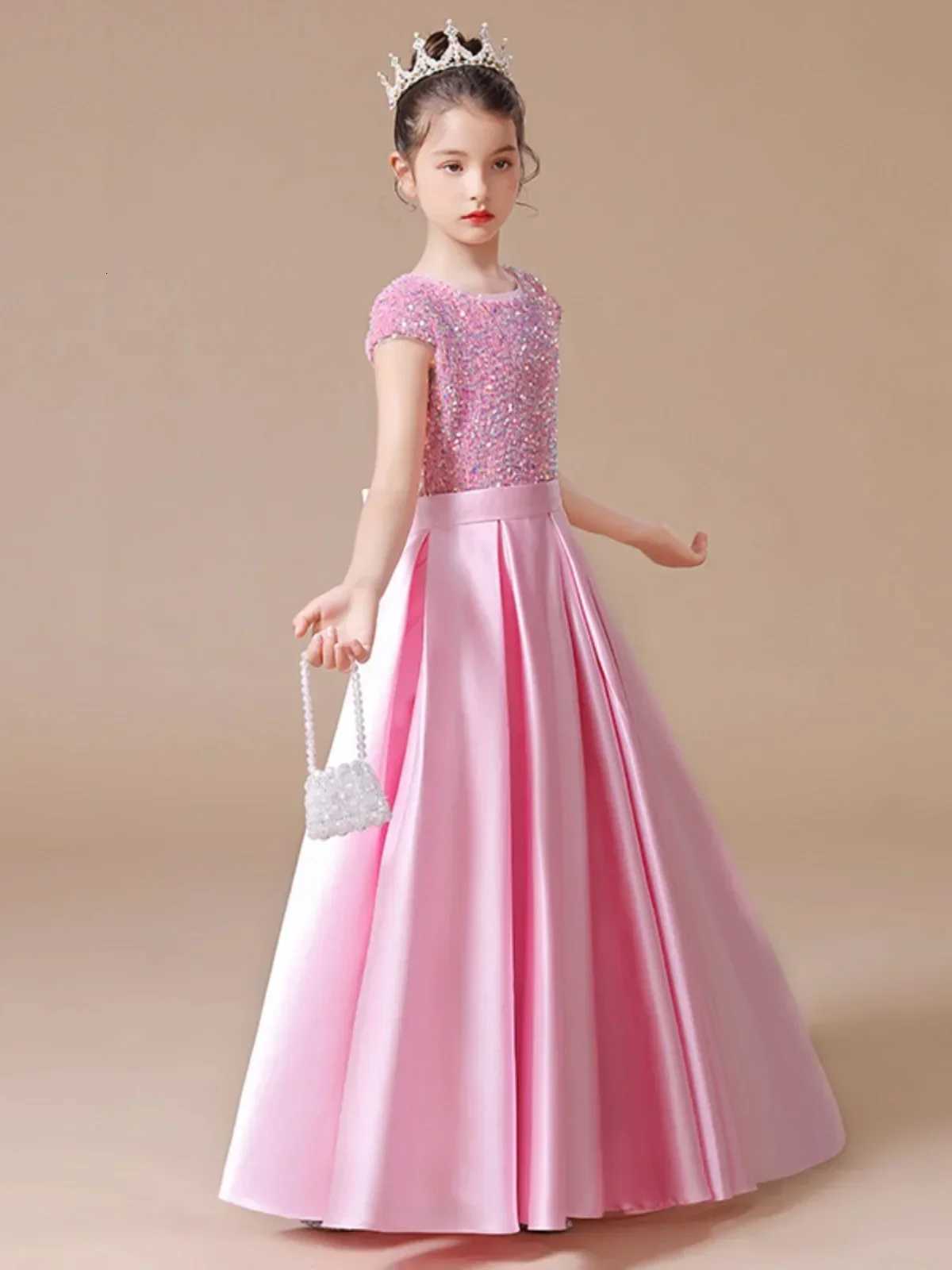 Christmas Dress Flower Girl Dresses Wedding Kid Formal Party Junior Concert Banquet Princess Gown Party Dress For Kids Birthday Z250926