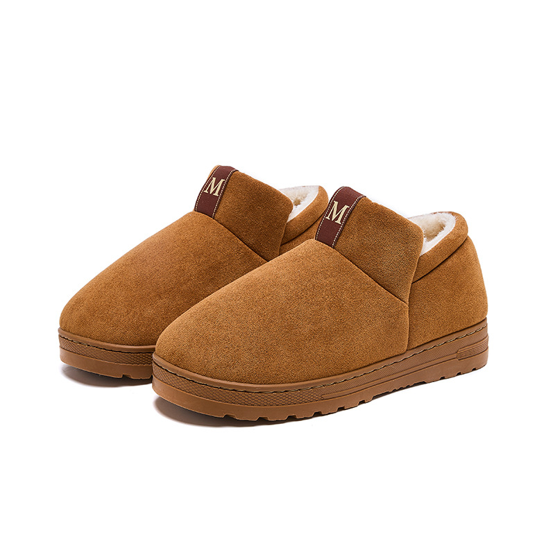 Designer Boots New Fashion Anti-Slip Plush Snow Boots, Winter Thick Sole Outdoor Indoor House Slippers, Men/Women Thermal Cotton Shoes