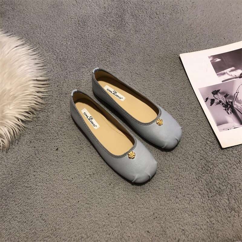 Flat Ballet for Designer Bags Women 2025 New French Style Spring and Autumn Loafers Gentle Evening Shoes