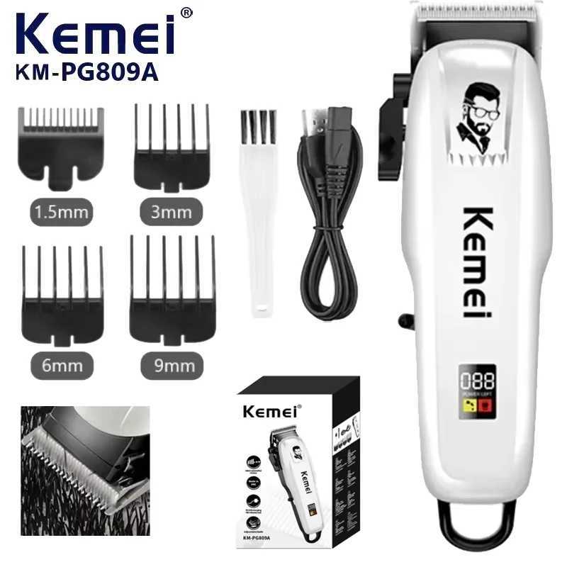 Kemei Professional Hair Clipper Rechargeable Hair Trimmer For Men Shaver Hair Cutting Machine Barber Accessories Cut Machin R250926
