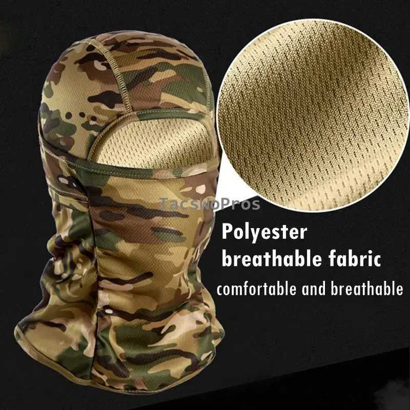 Tactical Camouflage Balaclava Full Face Mask Outdoor Hunting Bicycle Cycling Bandana Neck Gaiter Combat Airsoft Z250926