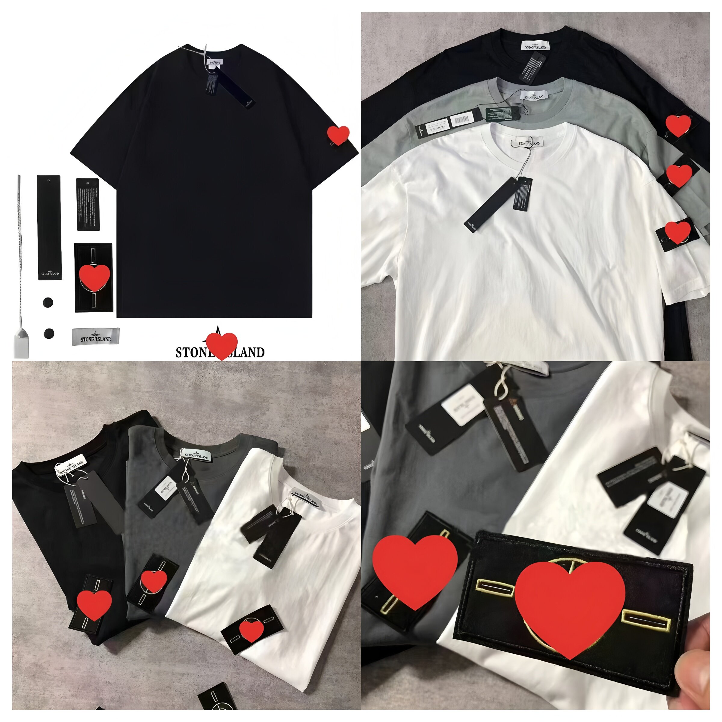 Tees 3 Color M-3XL Unisex Tees for Summer with Compass Badge Men's T-Shirts Summer Cotton Women's Tops