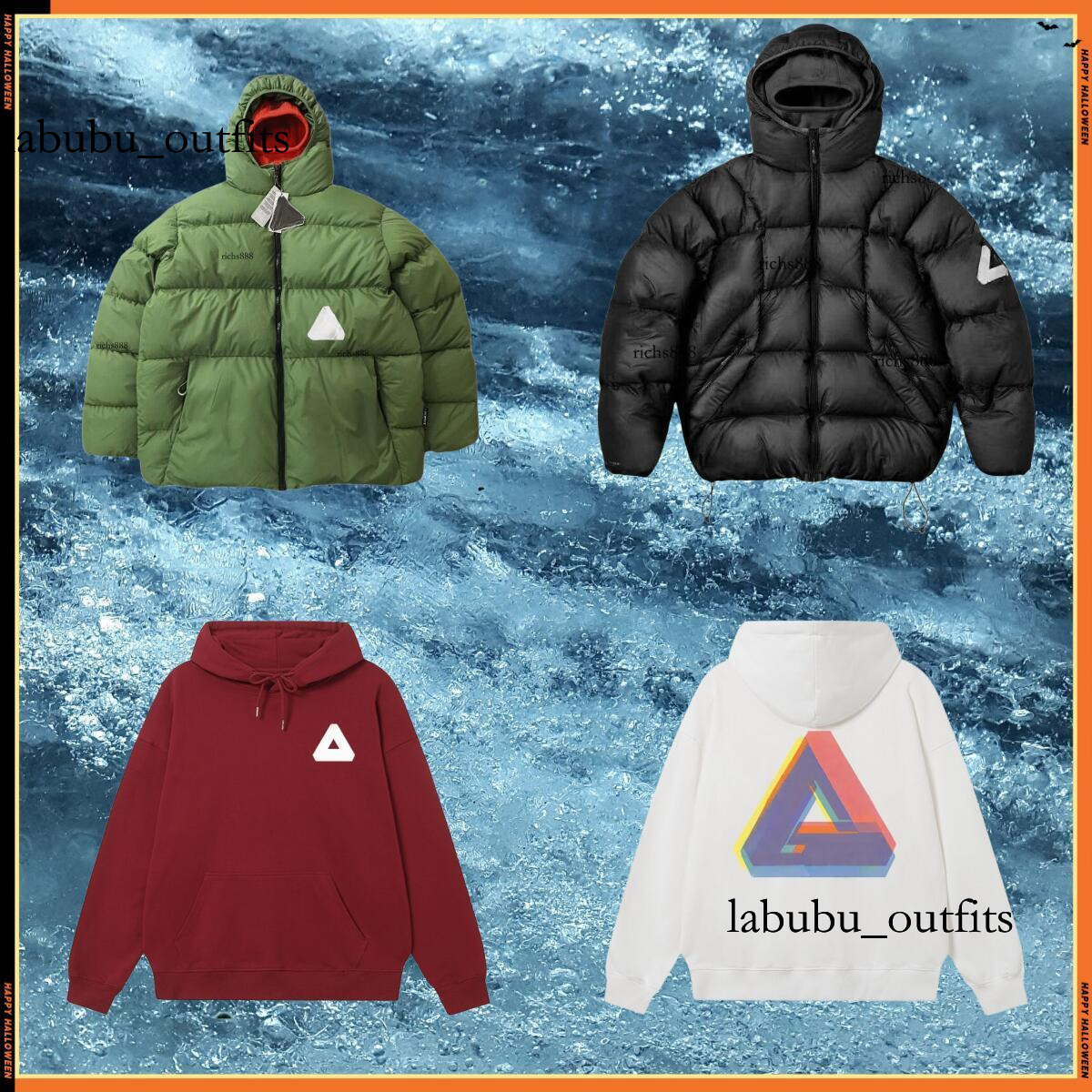 Palacees Doudoune Puffer Jacket Cpfm Goggle Designer Hoodie Plus Thickened Winter Warm Cotton Jacket Glasses Size Street Fashion Hooded Coat 48