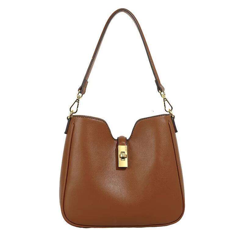 Cowhide underarm new design genuine leather vintage commuter one-shoulder crossbody bag fashion ladies handbag