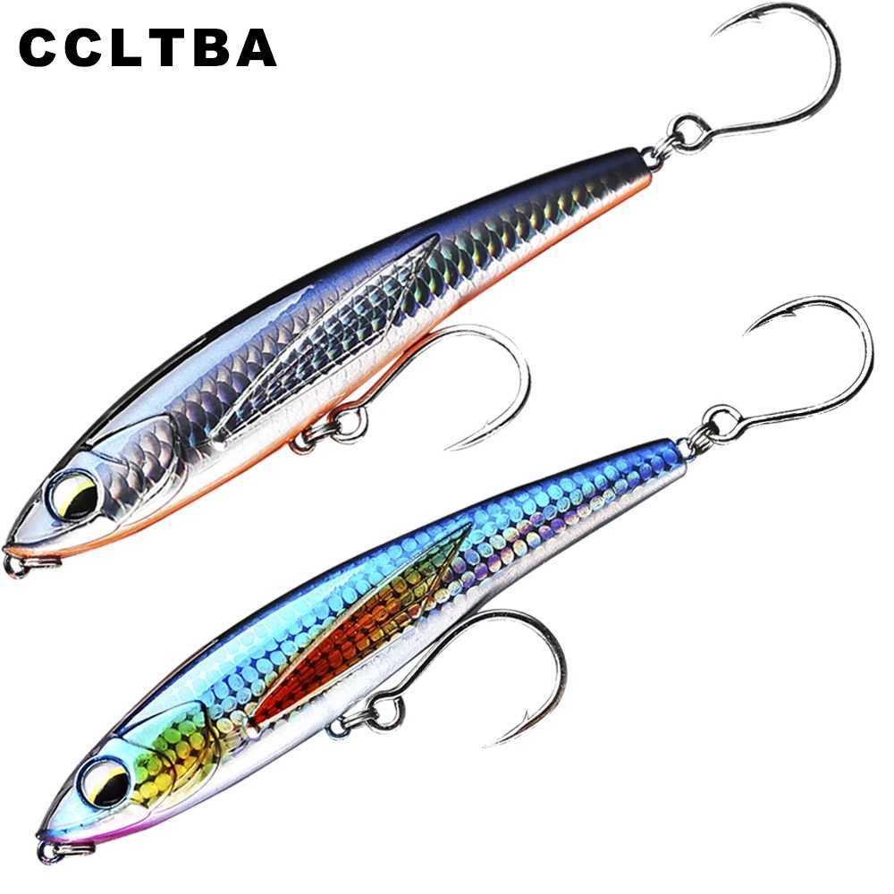 CCLTBA Quality Pencil Hard Baits 12cm 50g Sinking Artificial Sea Fishing Lure Wobb Walk the Dog Saltwater Lures Trolling Bait W250926