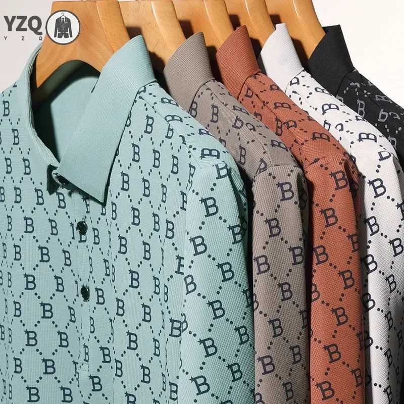 Casual Mens Business PoLo with Graphic Design Perfect Fit & Easy Care Fabric