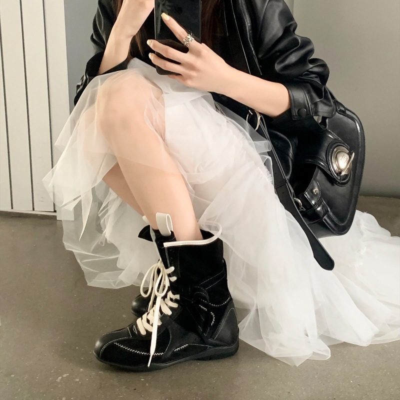 Mid-Calf Women's British-Infused Fashion Boots - free shipping Western-Inspired Bounty Hunter Design, Unique for Casual Styling - Hot WesternInsp