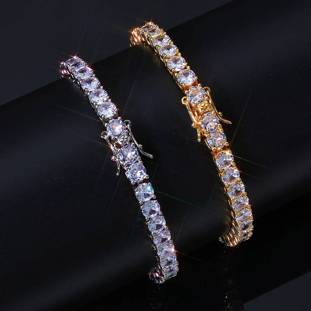 ICEBLING 5mm Moissanite Tennis Bracelet 925 Silver D Colour VVS1