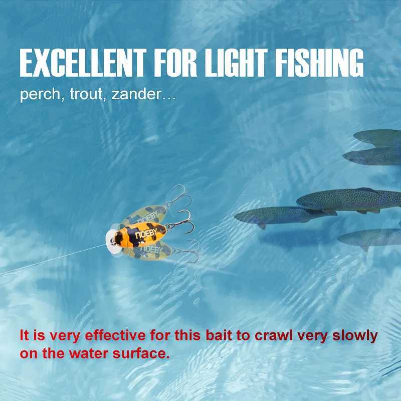 Noeby Floating Insect Minnnow 28mm 2g Lipss Crankbaits Wobbrs Artificial Hard Bait Pike Trout Fishing Bait W250926