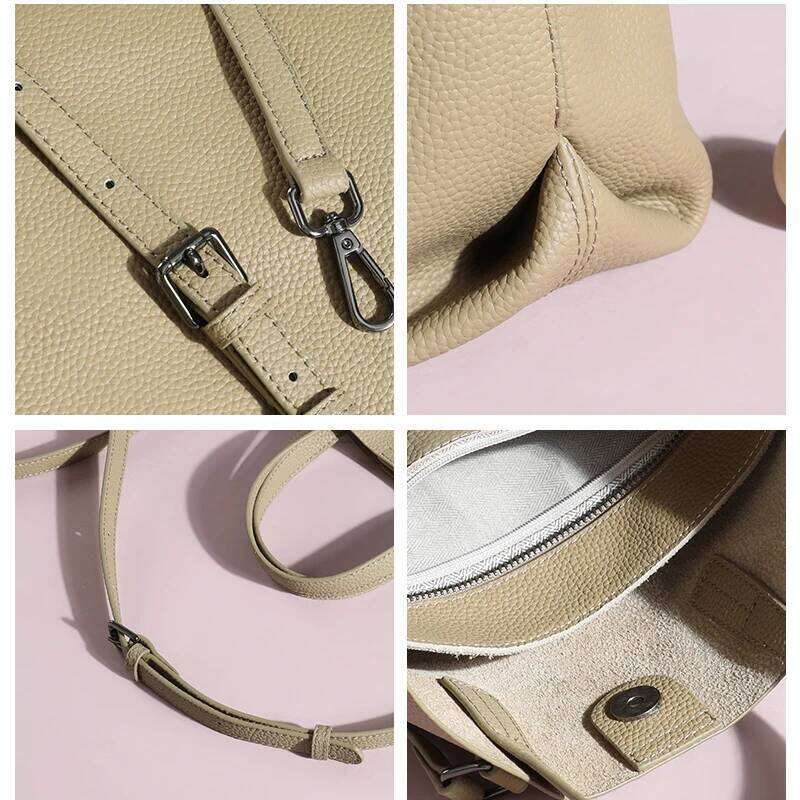 Woman Cowhide Genuine Leather Shoulder Bag Women Casual Large Capacity Totes Handbag Ladies Office Work Strap Crossbody Bags New MDNG2509