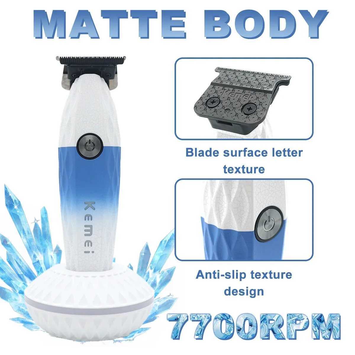 Kemei Hair Clippers Professional Hair Cut Machine MM Body Trimmer Electric Clippers Rechargeable Hair Clippers Men KM1690 R250926