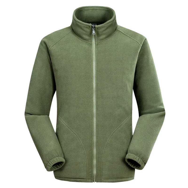 Soft Polar Fleece Jacket with Pockets Lightweight Outdoor Recreation Full Zip Coat Outdoor Hiking Jogging Mens clothing Wear W250926
