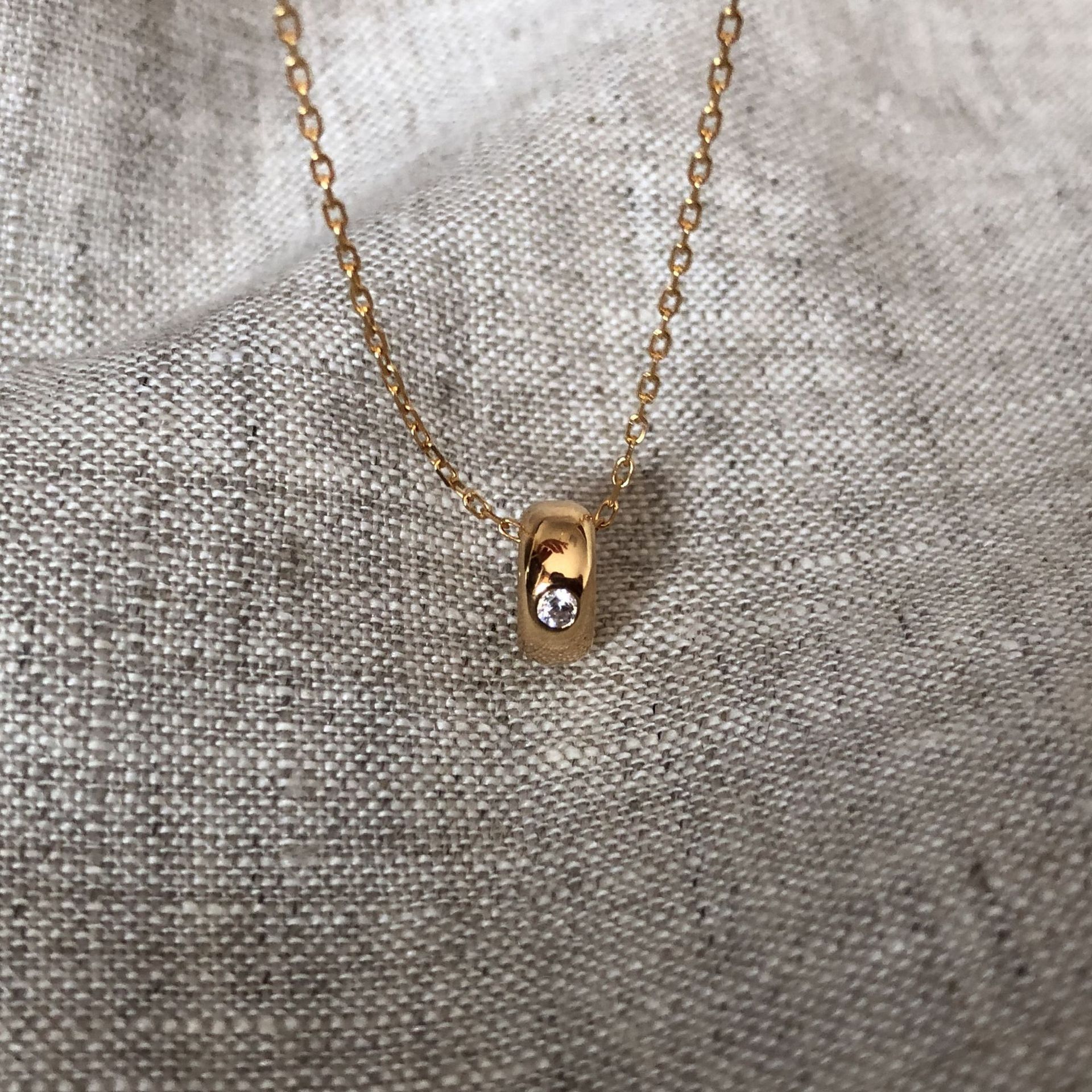 Jewellery High Quality 925 Silver Diamond Transfer Necklace Ring Set Mini Collarbone Chain for Versatile Wear Gift for All Occasions Textured Elegant 