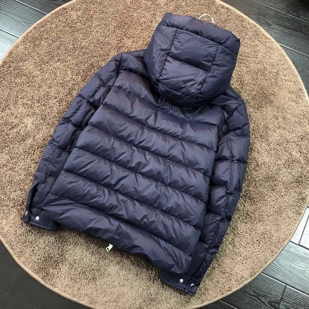 Mens style Winter warm coat Classic casual down jacket famous designer highquality Waterproof light warm down hooded jacket W250926