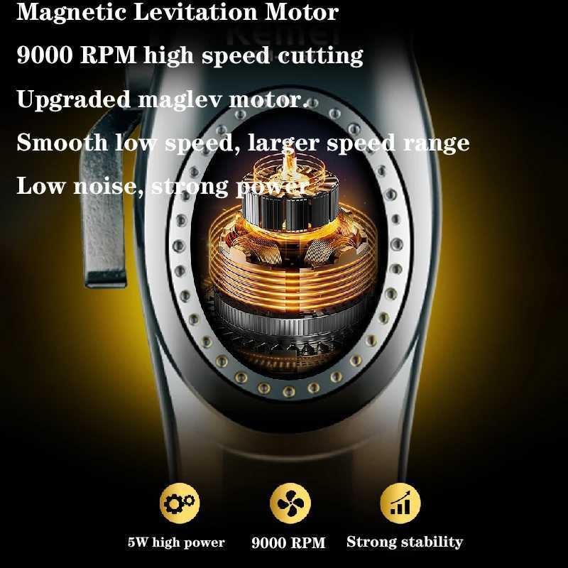 Kemei Hair Clipper Professional Trimmer USB Rechargeable High Quality Barber Hair Cutting Electric Haircut Machine R250926