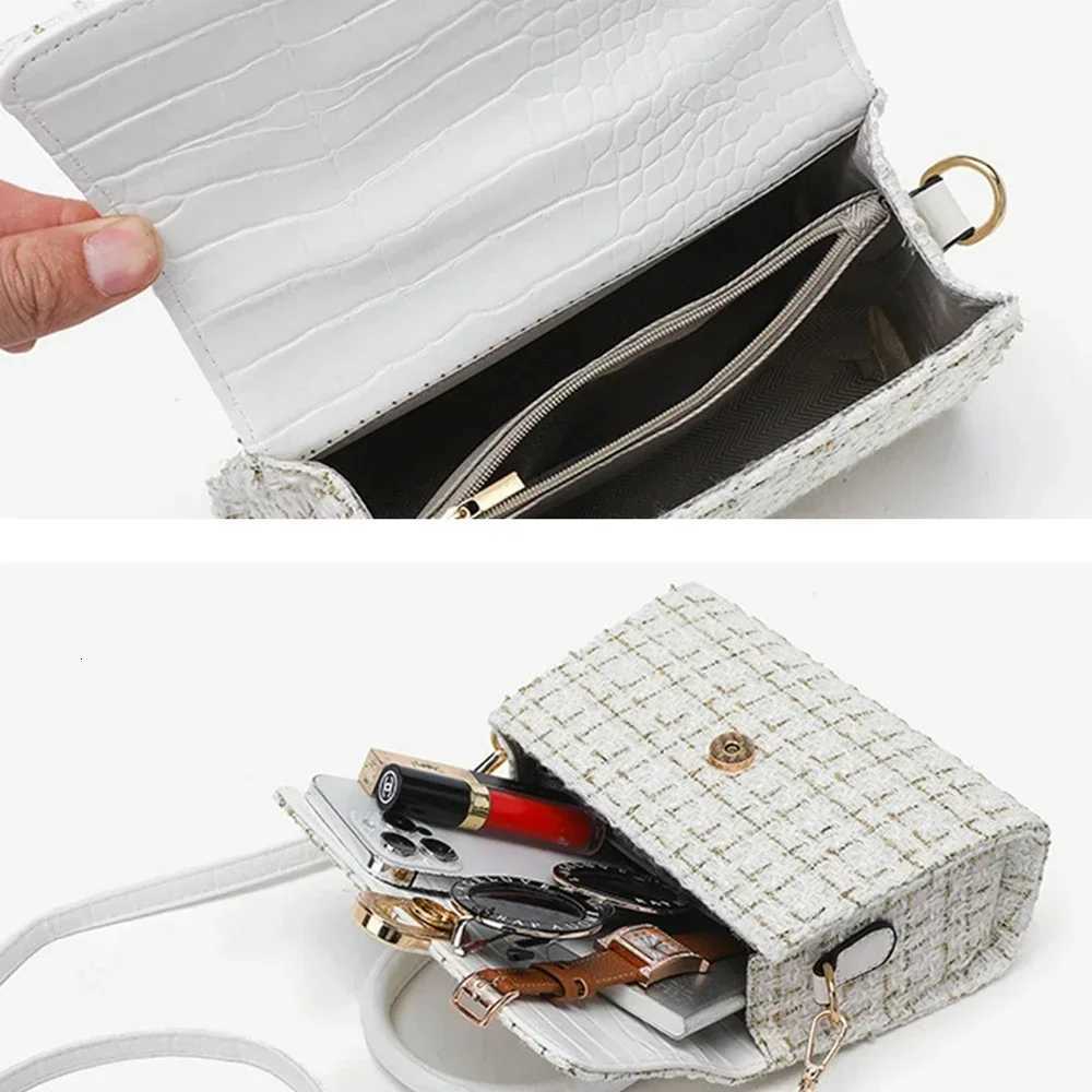 Small Hand Bag 2025 Fashion Side Bags for Women Crossbody Shoulder Square Bag Designer Black Beige White Bolsas Para Mujeres New Z250926