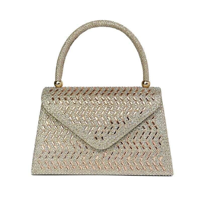 Fashion Rhinestone New Dinner Large Capacity Hand Wedding Bridesmaid Bag Princess