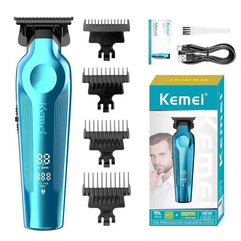 Kemei professional mens hairbeard trimmer with zero gap hair clipper and blade cordless charging R250926