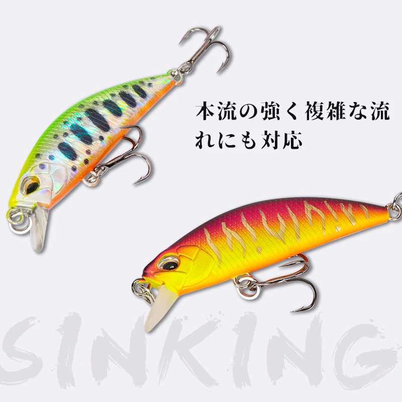TSURINOYA DW63 50mm5g Sinking Minnow Jerkbait Lure Fishing Artificial Plastic Wobbrs Hard Bait Pesca Isca For Bass Trout Pike W250926