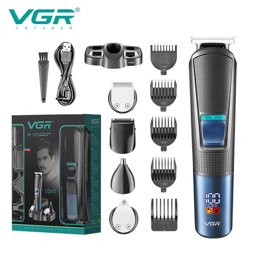 108 New Multifunctional Hair Clipper 5in1 Rechargeable Shaving Nose Sideburns Electric Trimmer For Men USB Multi functio R250926