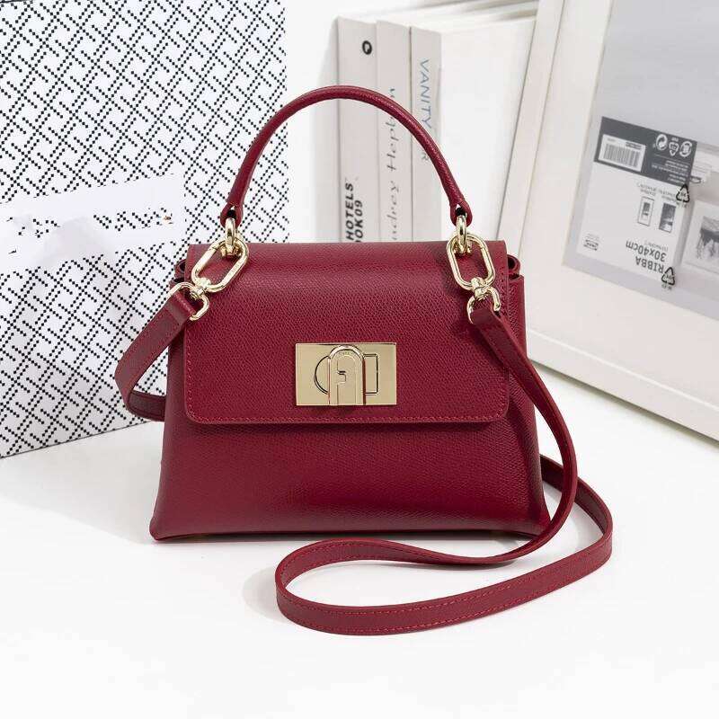 Designer Bags New Genuine Small Square Natural Cowhide Women's Handbag, Luxurious Commuting Mini Crossbody Bag, Soft Leather Hot Selling