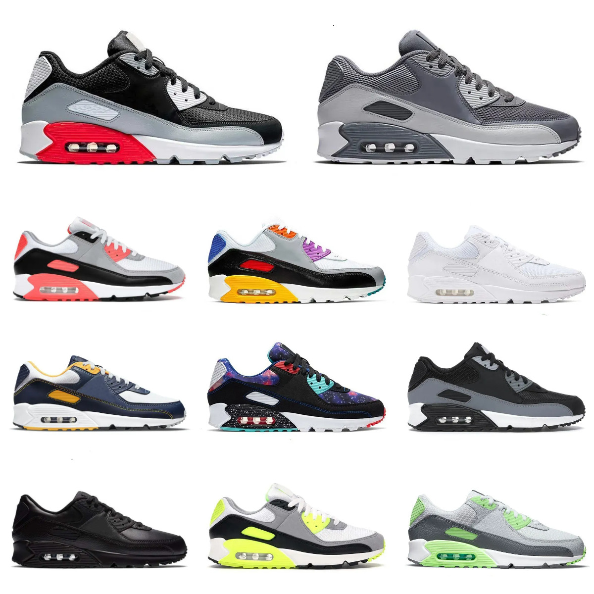 Trainers 90 Sports Casual Shoes Designer 90s Men Women Triple White Black Hyper Royal Infrared Tennis Running Shoe Recraft Leathers Mesh Laser Outdoor Sneakers T99