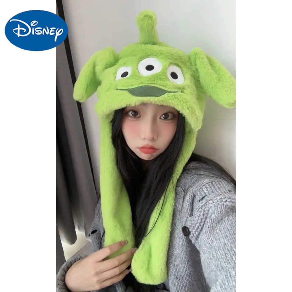 Disney Anime Toy Story Alien Cartoon Hat Scarf Ears Moving Love Garments Hat Birthday Gift H250926