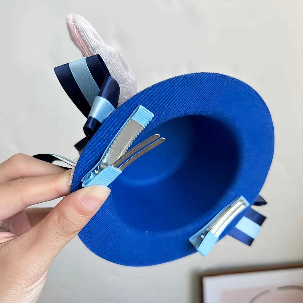 Disney Sheriff Hat With Bendable Bunny Ear Movie Cosplay Costume Accessory Halloween Costume Party Anime Rabbit Police Officer Headwear H250926