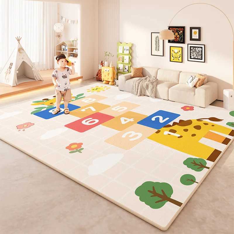 Cartoon Style Living Room Decoration Carpet Large Area Rugs for Bedroom Thicken Plush Childrens Floor Mat Fluffy Soft Study Rug C250926