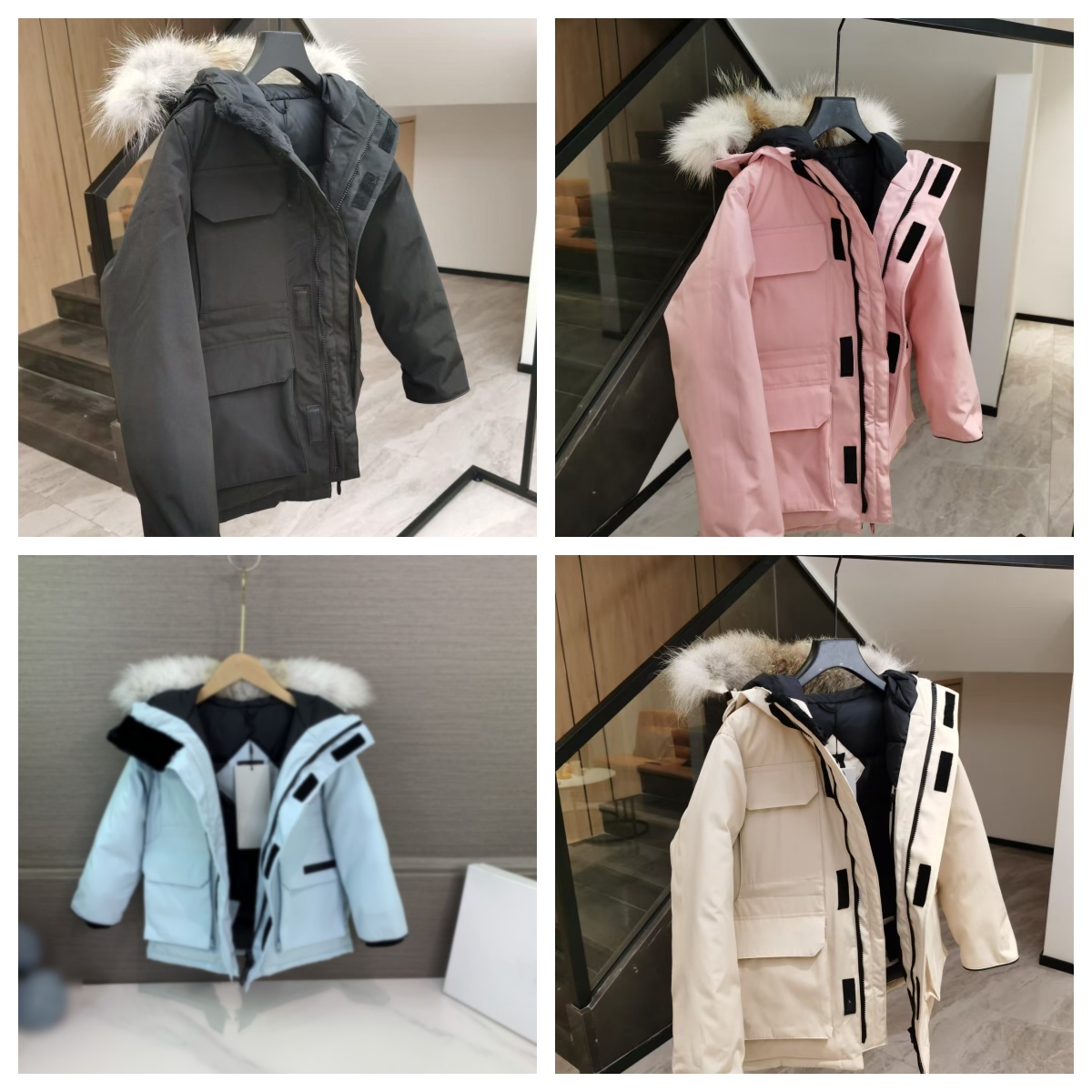 hooded baby luxury coats kid coat hoodies kids designer clothes new 100% goose down girl pink down jackets boy winter clothe Christmas birthdays parties school